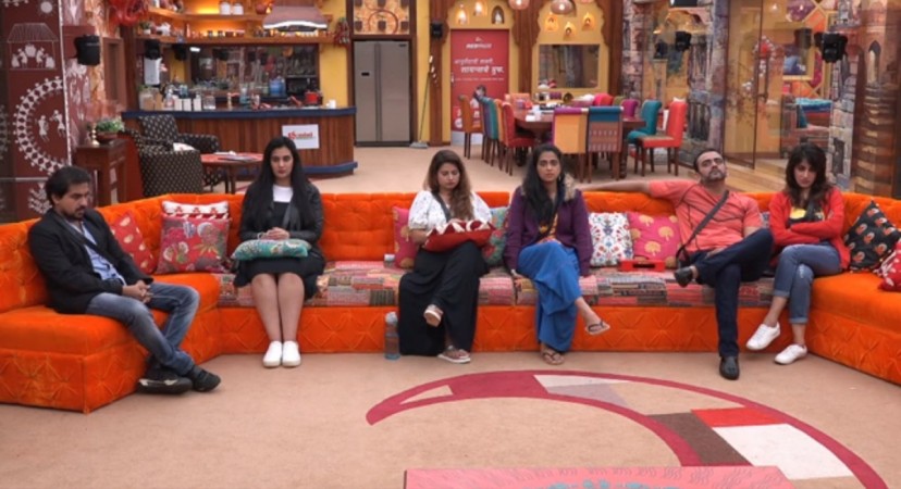 Bigg Boss Marathi finalists - Sai Lokur, Megha Dhade, Pushkar Jog, Sharmishtha Raut, Aastad Kale, Smita Gondkar Bigg Boss Marathi, Sai Lokur, Megha Dhade, Pushkar Jog, Sharmishtha Raut, Aastad Kale, Smita Gondkar