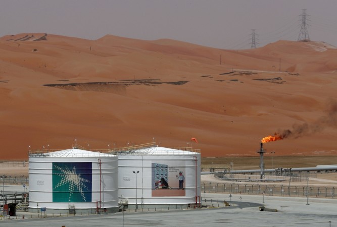 The production facility at Saudi Aramco's Shaybah oilfield in the Empty Quarter, Saudi Arabia. (File) Production facility is seen at Saudi Aramco's Shaybah oilfield