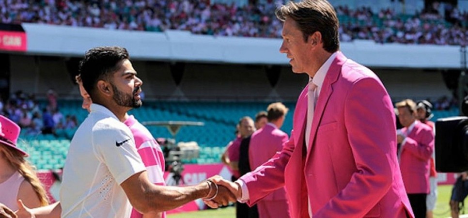 Glenn McGrath with Virat Kohli Glenn McGrath with Virat Kohli