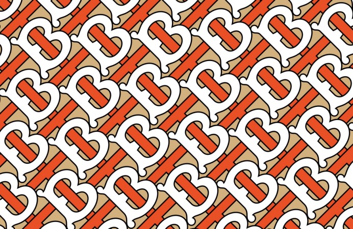 The new Burberry monograph can be seen in this handout image from the fashion house in London, Britain, August 2, 2018. The new Burberry monograph
