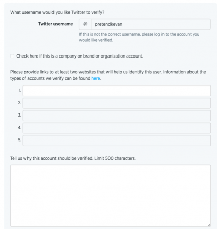Twitter verification process Twitter verification process