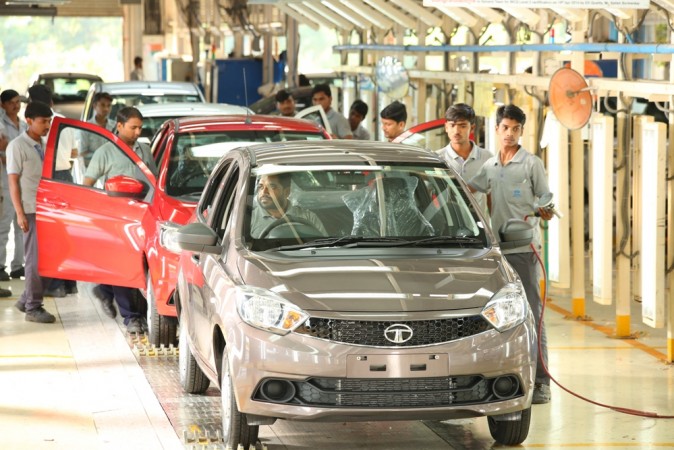 Tata Tiago in the production line of Sanand plant Tata Tiago