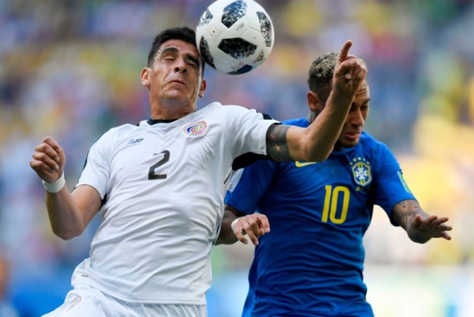 File photo of Costa Rica defender Johnny Acosta (L) at Fifa World Cup 2018. Johnny Acosta