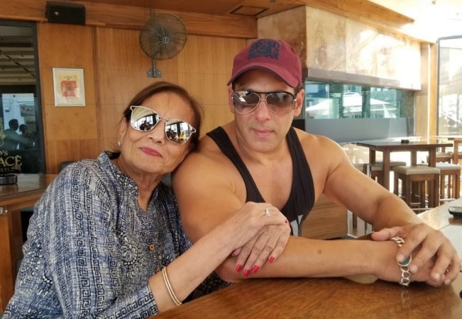Salman Khan with his mother Salma Khan in Malta Salman Khan with his mother Salma Khan in Malta