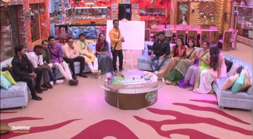 Nuthan Naidu drawing caricature in Bigg Boss Telugu 2 house Nuthan Naidu drawing caricature in Bigg Boss Telugu 2 house