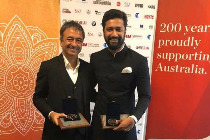 Rajkumar Hirani and Vicky Kaushal receive awards at IFFM 2018 Rajkumar Hirani and Vicky Kaushal receive awards at IFFM 2018