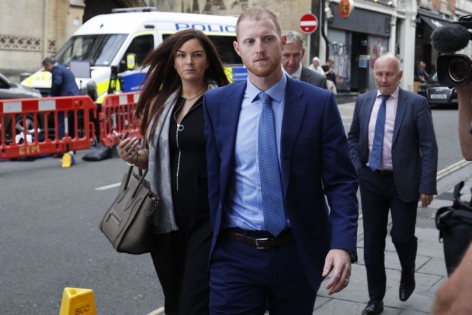 Ben Stokes along with wife Clare at Bristol Crown Court in Bristol. Ben Stokes and wife Clare