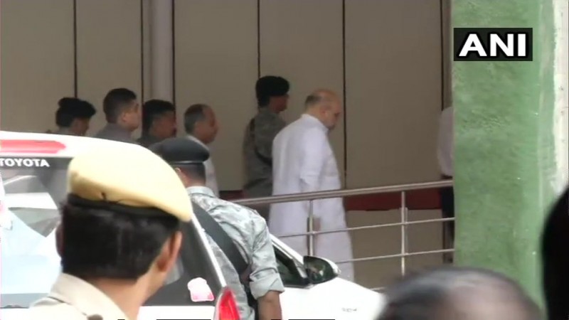 Amit Shah has paid a visit to Vajpayee. Amit shah