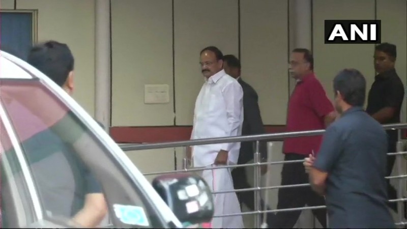 Venkaiah Naidu at AIIMS. Venkaiah Naidu