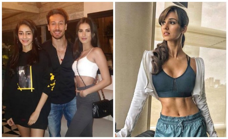 Is Tiger Shroff's closeness with Tara Sutaria making Disha Patani insecure. In Pics: Tiger with Tara and Ananya (left) Disha (right) Is Tiger Shroff's closeness with Tara Sutaria making Disha Patani insecure
