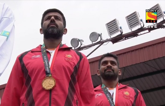 Rohan Bopanna and Divij Sharan. Asian Games tennis