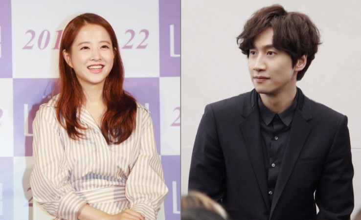 Actors Park Bo-young and Lee Kwang-soo. Park Bo-young and Lee Kwang-soo