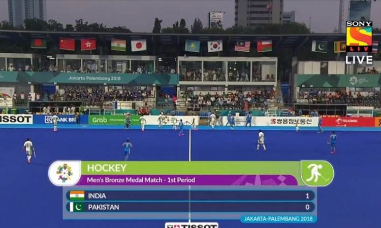 Men's hockey bronze medal match - 1st quarter Asian Games 2018