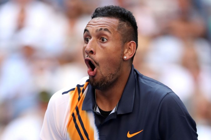 Nick Kyrgios had a flare with an umpire in Miami. Nick Kyrgios