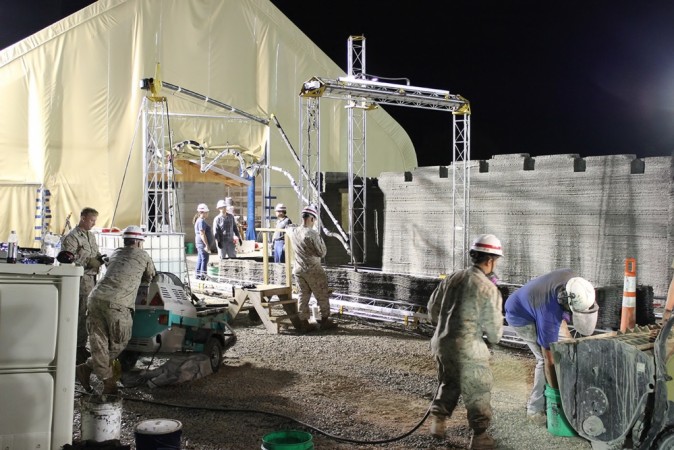 The barracks took only 40 hours to complete The world's largest 3D Printer