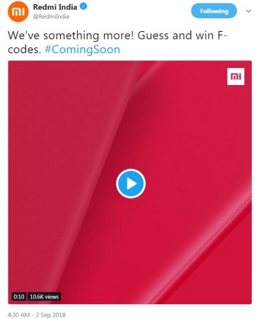 Xiaomi Redmi 6 series is expected to come in Red colour option. Xiaomi, Redmi 6, India, launch, Desh ke naye smartphones, teaser