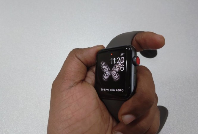 Apple Watch Series 3 comes in 42mm (in picture) and 38mm case models. Apple, Watch Series 3, cellular review