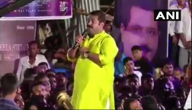 Ram Kadam addressing a gathering kadam