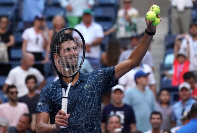 File photo of Novak Djokovic at US Open 2018. Novak Djokovic