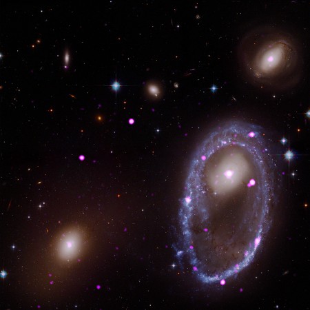 This ring may help scientists better understand what happens when galaxies smash into one another in catastrophic impacts One Ring