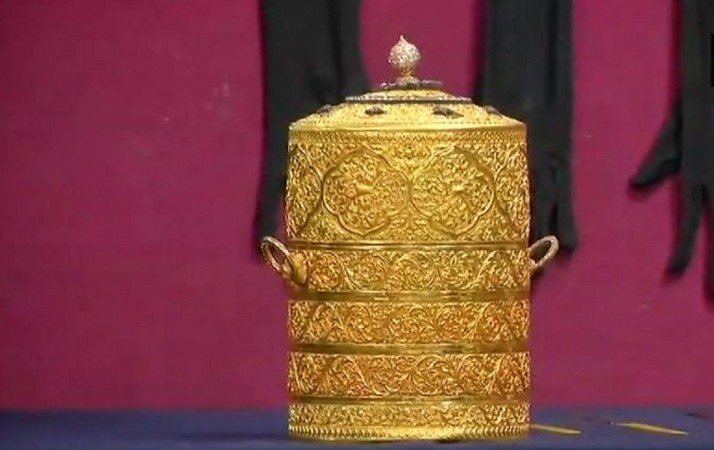 The gold tiffin box stolen from the Nizam's museum in Hyderabad has been recovered. gold tiffin box nizam museum