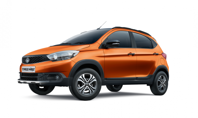 Tata Tiago NRG in Canyon Orange shade Tata Tiago NRG