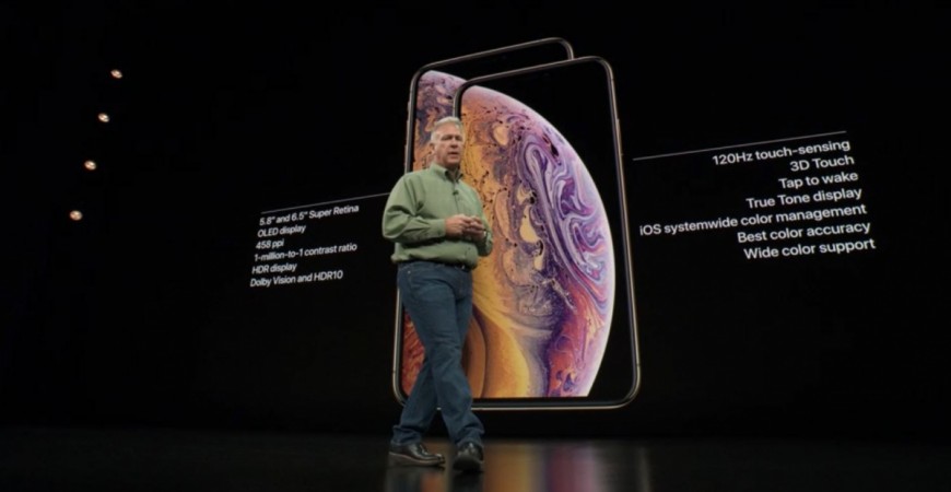 Apple iPhone XS (5.8-inch) and the iPhone XS Max (6.5-inch). Apple, iPhone XS