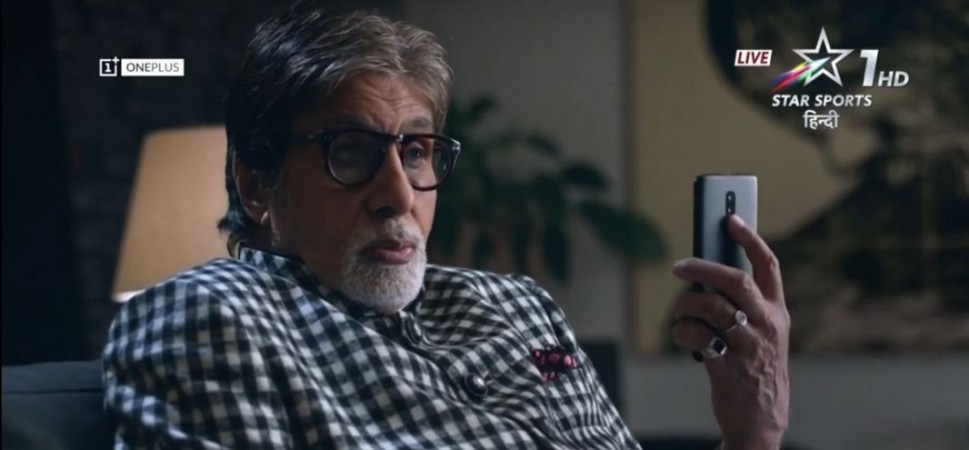 OnePlus 6T ad featuring Amitabh Bachchan in India OnePlus, OnePlus 6T, launch, TV ad, Amitabh Bachchan, India