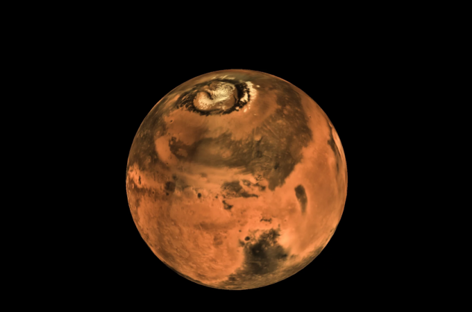 Mars global mosaic shot by the MCC ISRO MOM