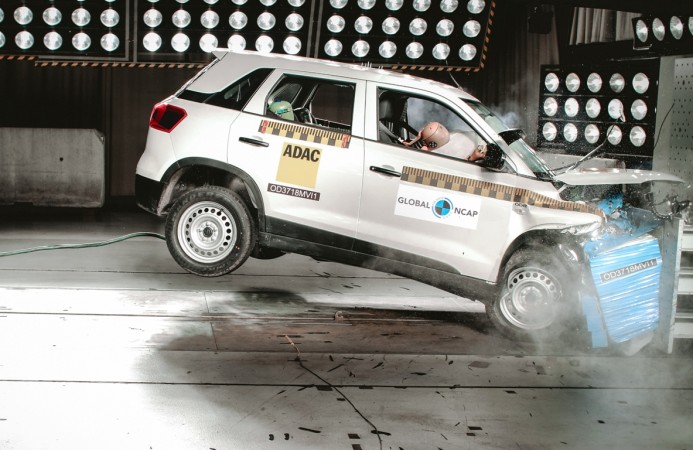 Maruti Suzuki Vitara Brezza performing while Global NCAP crash test Maruti Suzuki Vitara Brezza, Global NCAP crash test
