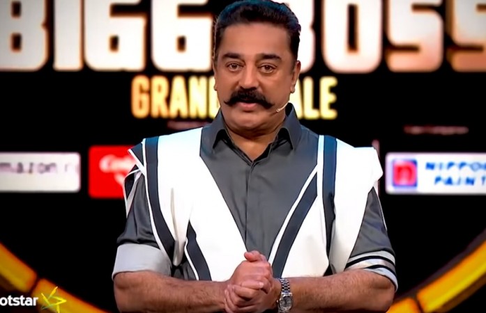 Kamal Haasan in Bigg Boss Tamil 2 grand finale. Bigg Boss Tamil 2 grand finale