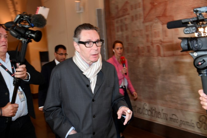 Jean-Claude Arnault arrives at the district court Jean-Claude Arnault