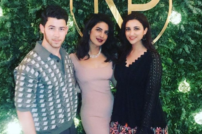 Nick Jonas, Priyanka Chopra, Parineeti Chopra Nick Jonas, Priyanka Chopra, Parineeti Chopra