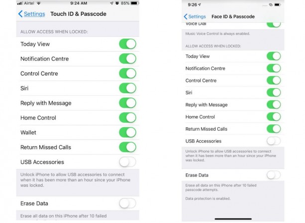 Security changes made with iOS 11.4.1 in Apple iPhone 6 (left) and the iPhone X (right) Apple, iPhone XS, iPhone XS Max, charging, issue