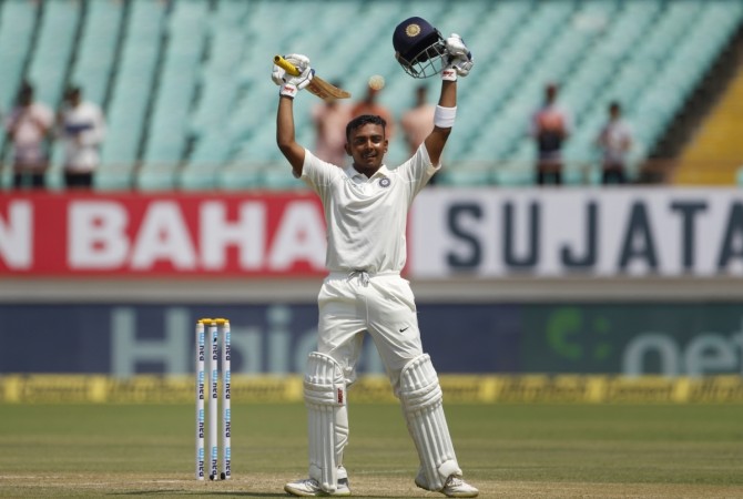 Prithvi Shaw became the youngest Indian to score a century on Test debut. Prithvi Shaw