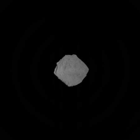One of the first images captured by MASCOT of Ryugu Hayabusa MASCOT