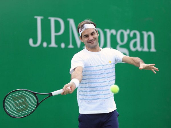 File photo of Roger Federer at Shanghai Masters 2018. Roger Federer