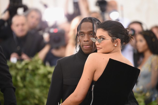 Travis Scott and Kylie Jenner attend the Heavenly Bodies: Fashion & The Catholic Imagination Costume Institute Gala at The Metropolitan Museum of Art kylie jenner