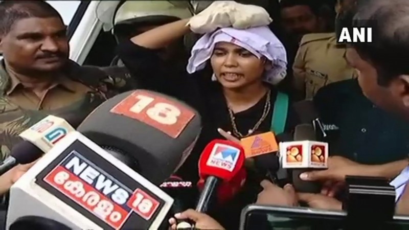 Rehana Fathima was turned away by protesters at Sabarimala rehana fathima