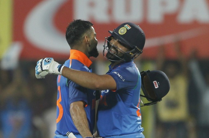 Kohli and Rohit stitched a 246-run stand in the first ODI. Virat Kohli and Rohit Sharma
