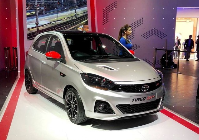 Tata Tiago JTP on display at Auto Expo 2018 Tata Tiago JTP