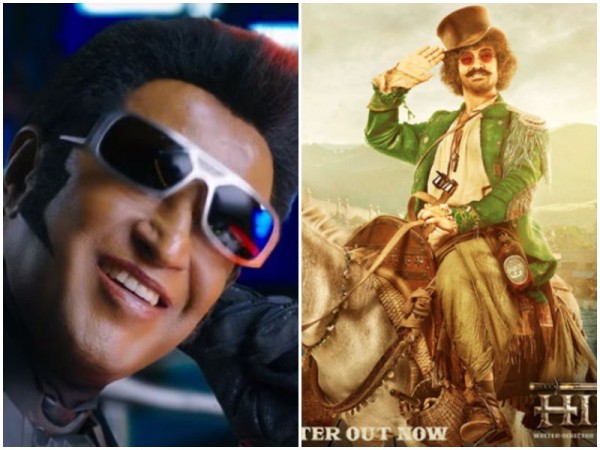 Rajinikanth's 2.0 and Thugs of Hindostan collaboration. Rajinikanth and Aamir Khan