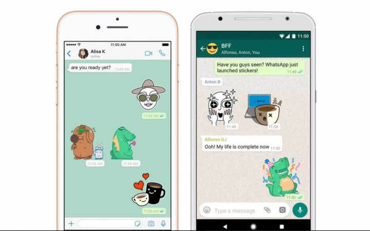 WhatsApp versions of iOS and the Android will soon get stickers support. WhatsApp, stickers, Google, Android, Apple,iOS