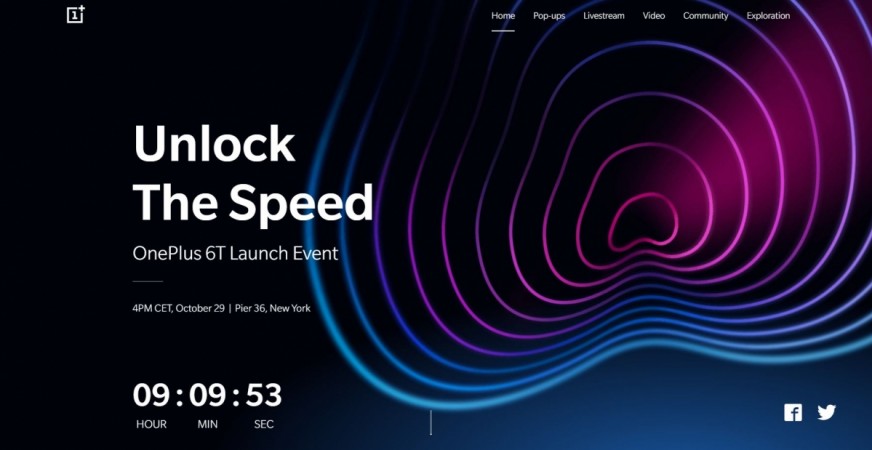 OnePlus 6T launch event is slated to kick off at 11:00 EDT (8:30 pm IST) in New York City on 29 October, 2018. OnePlus, OnePlus 6T, launch, live stream,