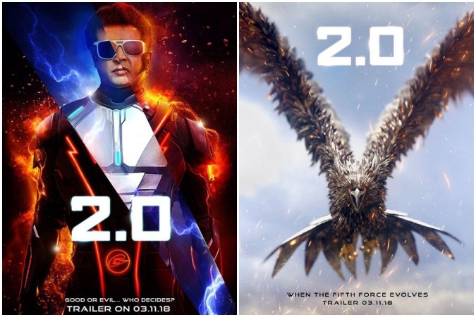 Rajinikanth and Akshay Kumar's 2.0 trailer launch. 2.0 Trailer Launch