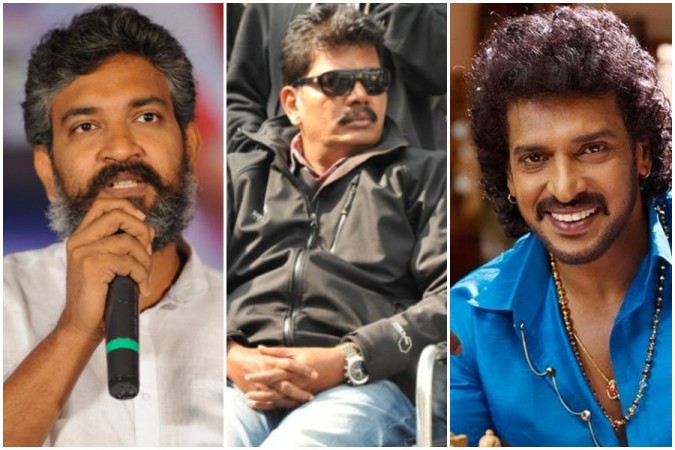 SS Rajamouli, Shankar and Upendra. SS Rajamouli, Shankar and Upendra