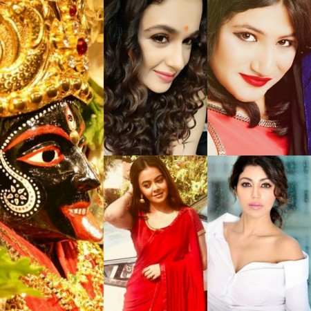 Yuvika, Devoleena, Debina, Mahika gear up for Kali Pujo 2018 Yuvika, Devoleena, Debina, Mahika gear up for Kali Pujo 2018