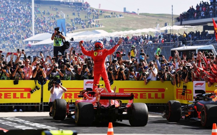 Kimi Raikkonen after winning US Grand Prix 2018 Kimi Raikkonen, formula 1, US grand prix