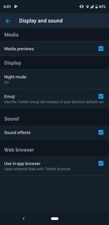 Twitter Dark theme Twitter Dark theme