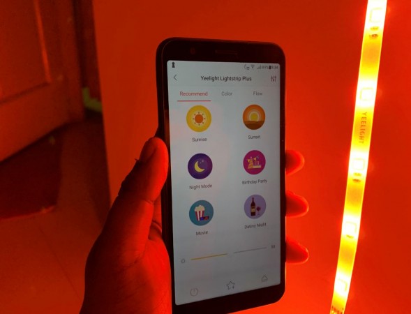 Yeelight Aurora Lightstrip Plus offers custom themes such as birthday party, romatic, candlelight and more Yeelight, Aurora Lightstrip Plus, review, price,India